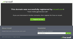 Desktop Screenshot of msn-nicks-generator.de