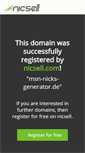 Mobile Screenshot of msn-nicks-generator.de